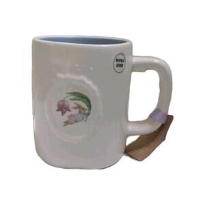 New Rae Dunn Ceramic “Oh Hello Spring” Bunny Mug Rabbit Embossed